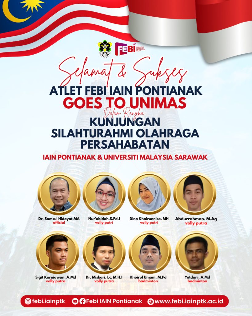 Atlet FEBI IAIN Pontianak Lakukan Kunjungan Silaturahmi Olahraga Persahabatan ke Universiti Malaysia Sarawak (UNIMAS)