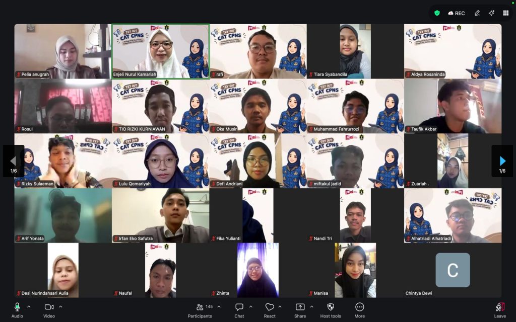 Dokumentasi Pelatihan CAT Alumni FEBI IAIN Pontianak Secara Daring